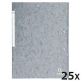 thumbnail of Exacompta 17110H 25x Elastomap Maxi Capacity met kleppen in glanskarton 425g/m2, 24x32cm voor formaat DIN A4, grijs