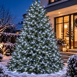thumbnail of 500er LED Lichterkette Außen Innen Partylichterkette Weihnachtslichterkette weiß : Weiß : Transparent : 500 LED´s