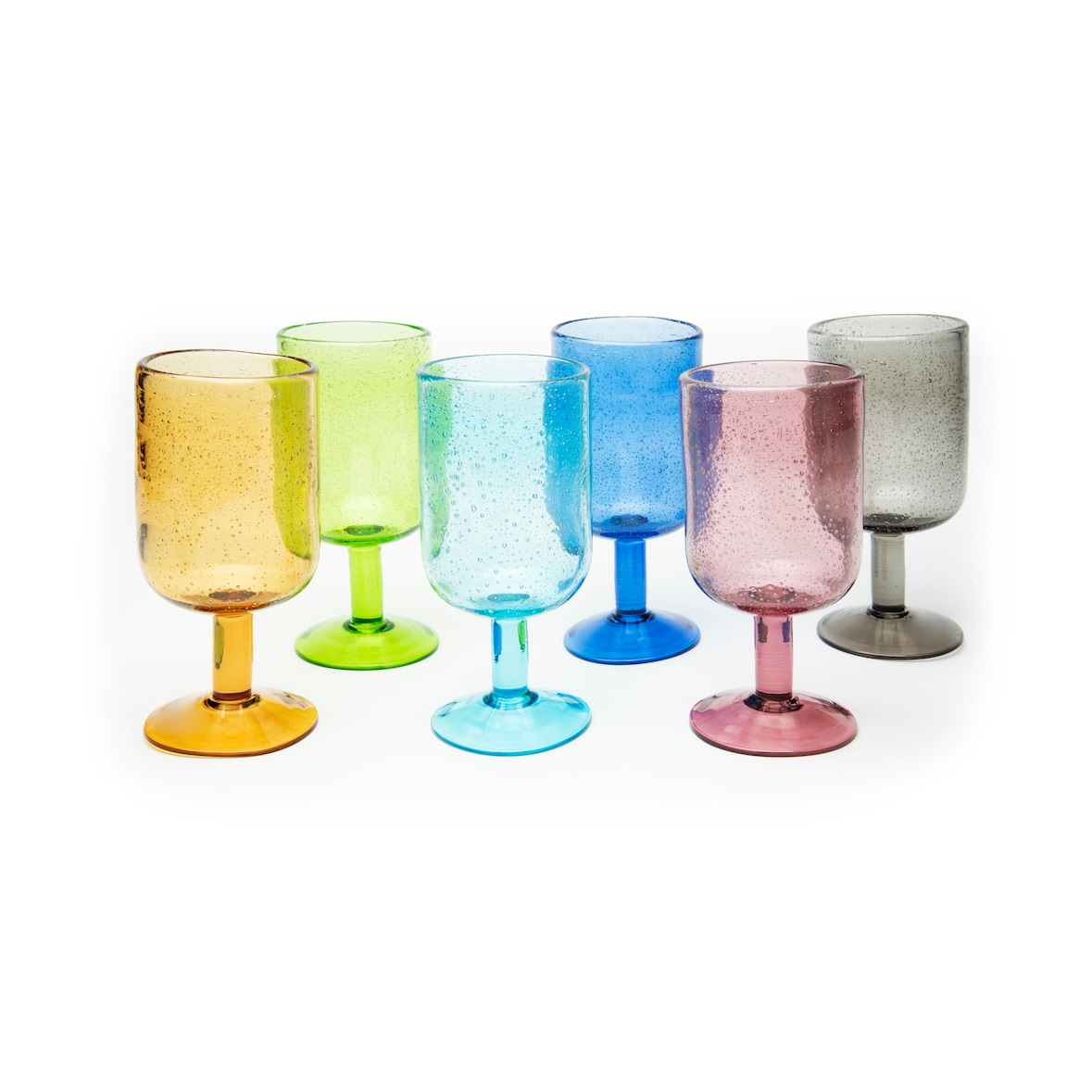 Excelsa Set Von 6 Gläser Color Bubble Glas 39 Cl Bunt