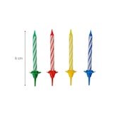 thumbnail of Lot de 24 bougies d'anniversaire et 12 bobèches Fackelmann Rio Party