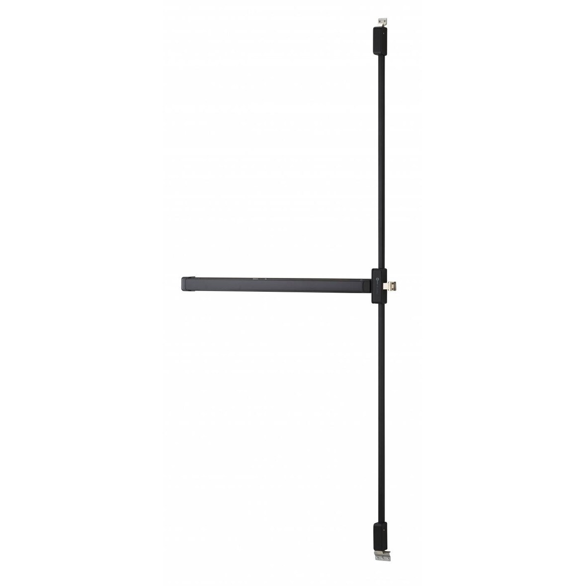 Serrure antipanique s-push 2/3 points haut et bas réversible laqué noir