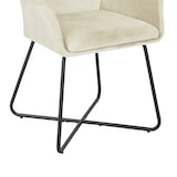 thumbnail of SVITA JOSIE Dining set van 2 eetkamerstoelen Keukenstoelen Gestoffeerde stoelen stoffen bekleding wit