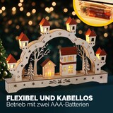 thumbnail of Monzana Schwibbogen Landschaft Holz Hellbraun LED Beleuchtet Weihnachten Deko Weihnachtsbogen Lichterbogen
