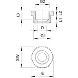 thumbnail of 50 Stk. OBO Bettermann Reduktion 107 R M40-20 PA 2030646