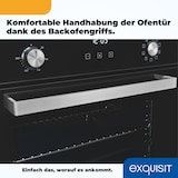 thumbnail of Exquisit Einbaubackofen EBE76-9-H-020 inox | Energieeffizienzklasse A | 75,6 l Garraum | Einbaubackofen 60 cm