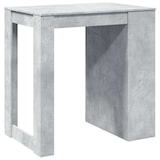 thumbnail of Table de bar gris béton 102x70x103,5 cm bois d'ingénierie Modèle Sirius Urban