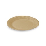 thumbnail of 576 Pappteller rund FF Ø 18 cm kraft braun Kuchenteller mit Fettbarriere