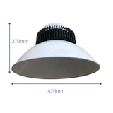 thumbnail of Luminária industrial LED High Bay "Branca" 100 W 10.000 lúmens, Branco Frio 6000 K SMD3030 para uso interno IP20