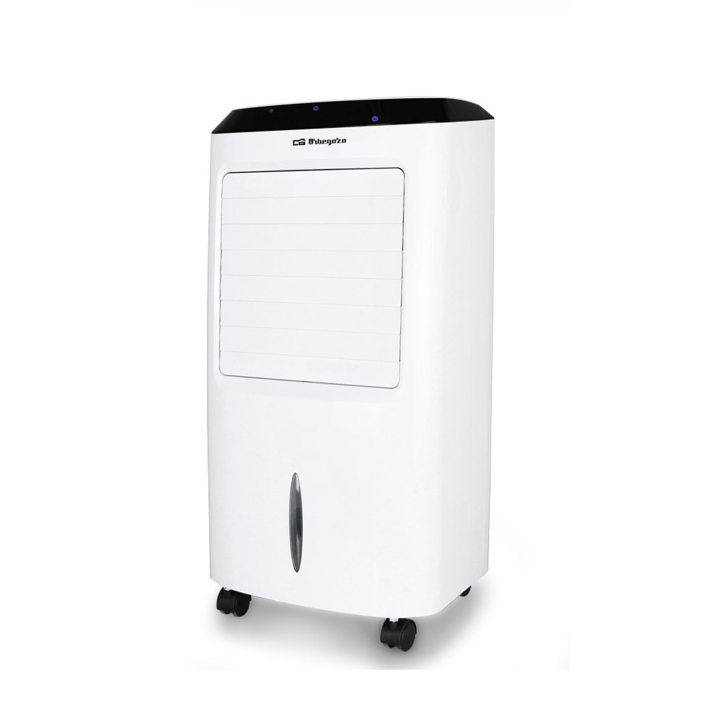 Orbegozo climatizador evaporativo 3 en 1 AIR 52, 3 velocidades, temporizador, mando a distancia, acumuladores de frío, depósito de 10 litros, 65 W