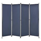 thumbnail of Helloshop26 - Schermo divisorio in poliestere a 4 pannelli 215 x 170 cm blu scuro 03_0006551