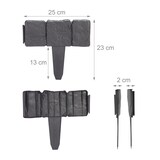 thumbnail of Relaxdays Beetzaun, 10-teilige Beetumrandung, Steinoptik, HxB: 10x25 cm, Rasenkante zum Stecken, Kunststoff, anthrazit