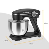 thumbnail of KLAMER Küchenmaschine 1800W, Knetmaschine mit 6 Liter Edelstahl Schüssel, 10 Geschwindigkeitsstufen mit Timer, Rührbesen, Knethaken, Schneebesen und …