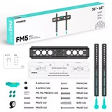 thumbnail of ONKRON feste TV-Wandhalterung für 35-65 Zoll TVs (bis 68 kg), ultra-slim, flach, VESA 75x75-400x400, schwarz, Modell FM5-B