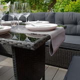 thumbnail of Rotan Hoekset Loungeset Dining - 9 Personen - Zwart