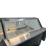 thumbnail of Gasfrit – Fleischtheke Schwarz – 1500 x 1050 x 1200 mm – Statische Kühlung – Gebogenes Glas