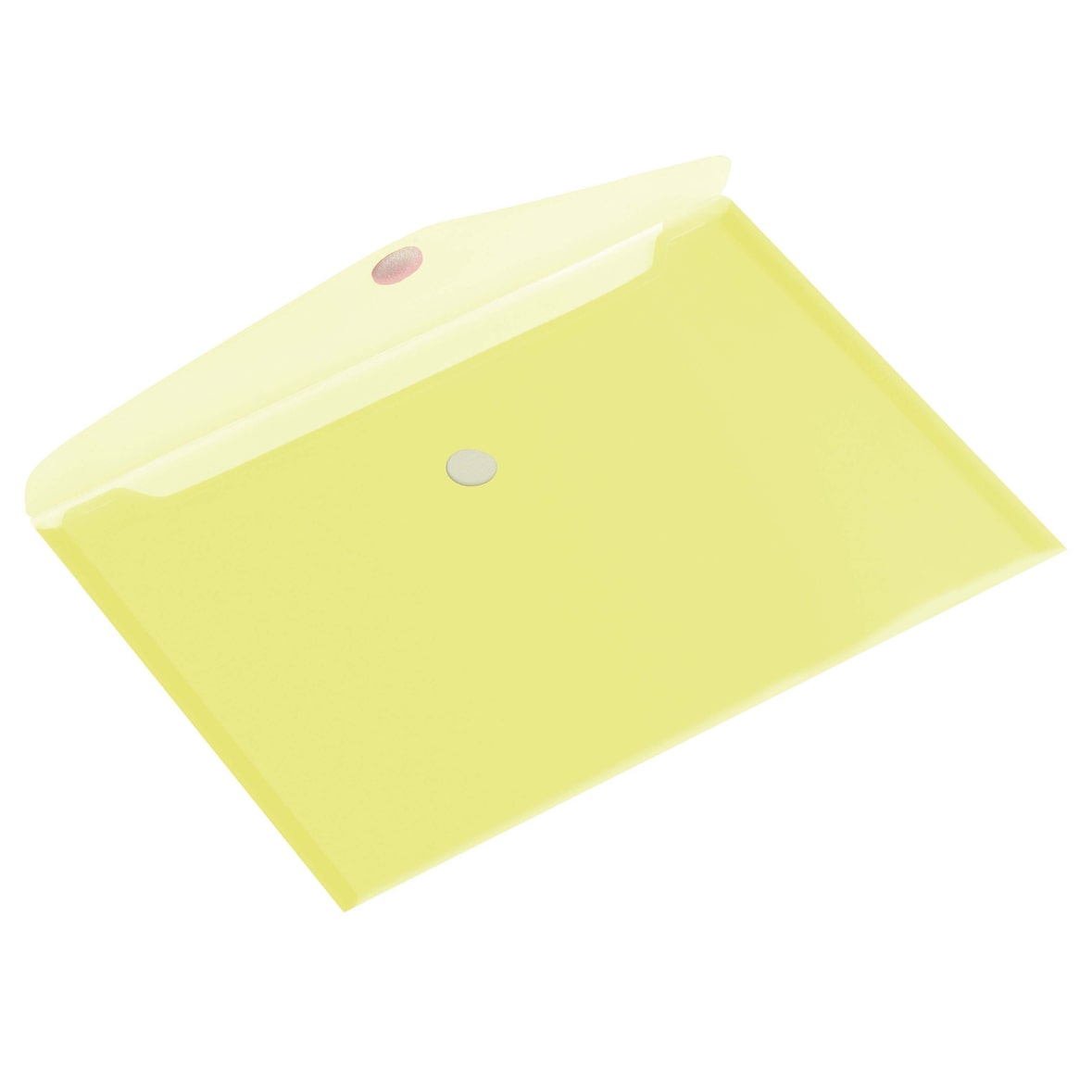 Pasta Europel A5 Horizontal Transparente Amarelo - 10 peças