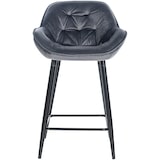 thumbnail of Conjunto de 2 bancos de bar Gibson cinza escuro/veludo