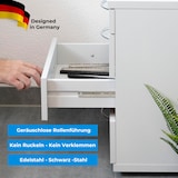 thumbnail of 2 Schubladenschienen EDELSTAHL Teilauszug 150mm Teleskopschiene Kugelführung Schubladenauszug