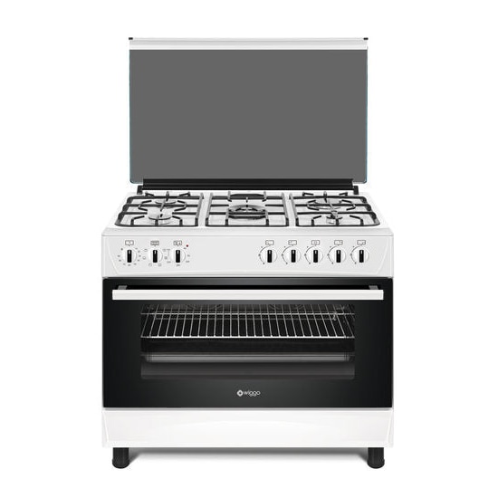 Wiggo WO-E905R(WW) Serie 5 - Gasfornuis - Wit