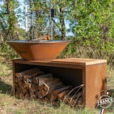 thumbnail of brasero traditionnel corten 103 double cuve