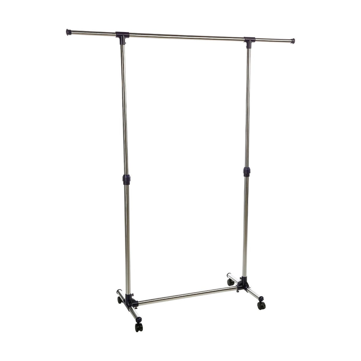 Penderie Portant à vêtements en Inox extensible en hauteur et largeur H 163 cm