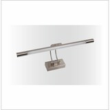 thumbnail of Aplique LED 8W, luz quente 3000K, níquel fosco, tradicional e elegante, totalmente articulado para quadros e espelhos.