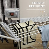 thumbnail of HOMCOM Stendino Elettrico Riscaldato con Ali Pieghevole in Alluminio