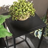 thumbnail of Outsunny Tavolino Portapiante Set 2pz in Acciaio Nero