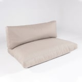 thumbnail of Almofada Palete de assento e encosto, Desdobrável, Poliéster 250 gr, Cor Castanho Olefina, 120x80x16 e 120x42x1