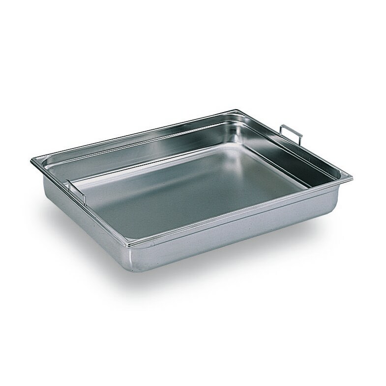 Bourgeat Bac gastro inox GN 1/1 H.6.5 cm plein à anses escamotables Bourgeat - 741306