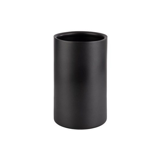 Doppelwandiger Flaschenkühler/ Weinkühler für Flaschen mit max. Ø 10cm, schwarz/ außen Ø 12 cm, H: 20 cm