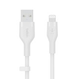 thumbnail of Belkin Cbl Scicone USB-A LTG 2M blc USB Kabel USB A USB C/Lightning Weiß