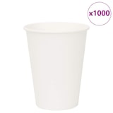 thumbnail of DELUKE® Pappbecher Weiß 1000 Stück - 300ml Einwegbecher Getränkebecher Pappe Becher Einweg Kaffeebecher Teebecher Partybecher