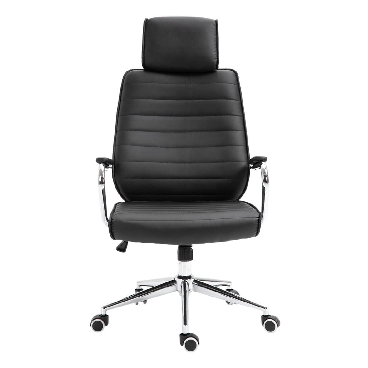 SVITA Bürostuhl mit Kopfstütze Chefsessel Schreibtischstuhl Drehstuhl schwarz