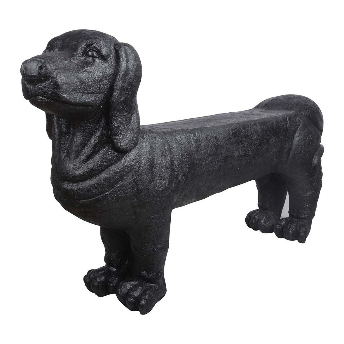 Banc de jardin teckel en pierre Esschert Design