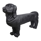 thumbnail of Banc de jardin teckel en pierre Esschert Design