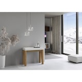 thumbnail of Consolle allungabile 90x40/300 cm Naxy Mix piano Bianco Frassino - struttura Quercia Natura