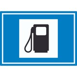 thumbnail of Tankstelle Symbol Aufkleber A8 (52x74mm)