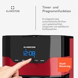 thumbnail of Kaffeemaschine Arabica 800W EasyTouch Control silber/schwarz Rot