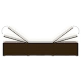 thumbnail of vidaXL 3-tlg. Garten-Sonnenliegen mit Teetisch Poly Rattan Braun