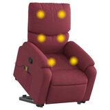 thumbnail of vidaXL Massagesessel mit Aufstehhilfe Weinrot Stoff