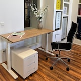 thumbnail of Bisley EasyRoll Rollcontainer mit 3 Schubladen, Container abschließbar aus Metall in schwarz - Rollwagen für's Büro als Schreibtisch Unterschrank,