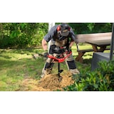 thumbnail of EBERTH grondboor met 3 PK benzinemotor, krachtige grondboor met 52 cc motor, 1,2 L tank, traploze toerentalregeling, incl. 3 boren