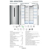 thumbnail of INFINITON Frigorifico Americano SBS-456A78WEG, 410 l, 177 cm, No Frost Total, Inverter, E, Inox