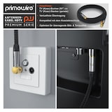 thumbnail of Primewire Antennenkabel gewinkelt mit Braiding - Koaxialkabel - Koax Kupplung 90° Winkel zu Stecker gerade - HDTV 75 Ohm - 3 m