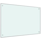 thumbnail of vidaXL Küchenrückwand Weiß 90x60 cm Hartglas