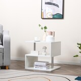 thumbnail of HOMCOM Tavolino Da Salotto con Ripiani Arredamento in Legno Bianco