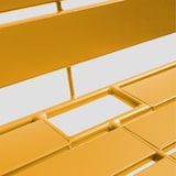 thumbnail of Divano da terrazza in metallo giallo