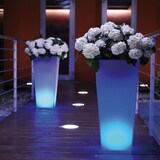 thumbnail of Danieli Vasi luminosi da Giardino a LED | in resina antigraffio illuminato con Luce bianco fredda 5000 k| Led IP67 | Made in Italy | cm 38x38x80| kg 5