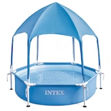 thumbnail of Piscina desmontable hexagonal 700 L c/toldo desmontable Canopy Metal Frame INTEX